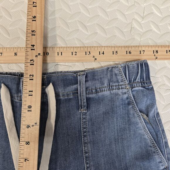 Judy Blue High Waist Jogger Jeans Womens 32 Cropped Drawstring Waist Comfort - Picture 9 of 11